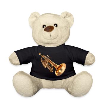 The use of the trumpet - Teddy Bear - black - Front
