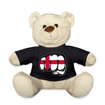 Poing du drapeau de l’Angleterre - Nounours - noir - Devant