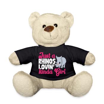 Rhino Rhino Unicorn - Teddy Bear - black - Front