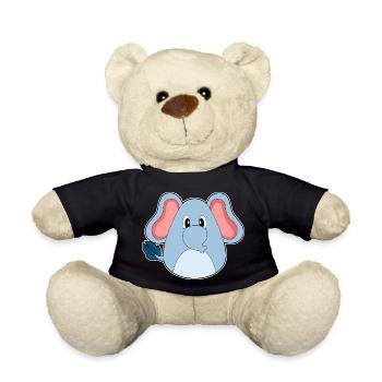 Elefant Ostern Osterei - Teddy - Schwarz - Vorne