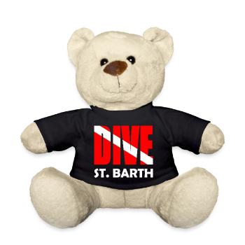 Dive St. Barth Karibik Caribbean West Indies - Teddy Bear - black - Front