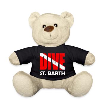 Dive St. Barth Karibik Caribbean West Indies - Teddy Bear - black - Front