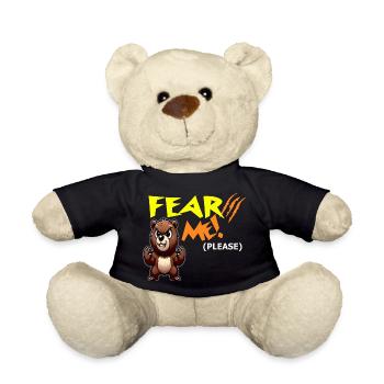 Fürchte mich, bitte - Teddy - Schwarz - Vorne