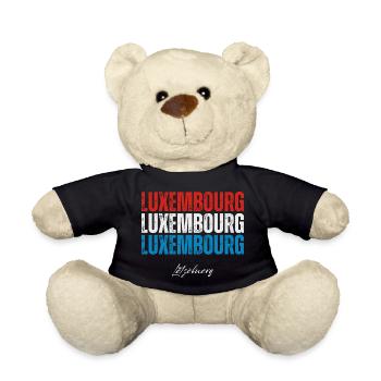 Flag of Luxembourg, Luxembourg pride - Teddy Bear - black - Front