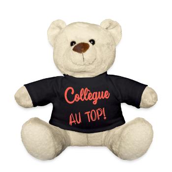 COLLEGUE. DEPART. EMPLOI. HUMOUR. MANAGER. CHEF - Nounours - noir - Devant