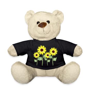 Sonnenblumenstrauß Gelb Kolorit - Teddy - Schwarz - Vorne