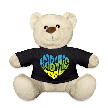 Kabylei in meinem Herzen - Teddy - Schwarz - Vorne