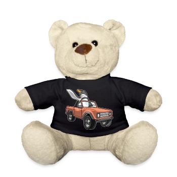 Penguin Car - Teddy Bear - black - Front