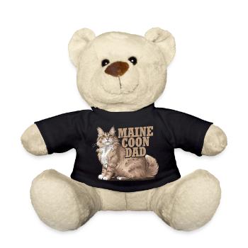Maine Coon Dad Cat Kitten Father - Teddy - Schwarz - Vorne