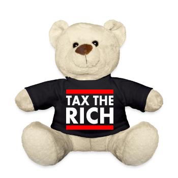 Tax the rich - Teddy - Schwarz - Vorne