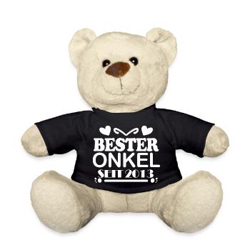 Bester Onkel seit 2013 - Teddy - Schwarz - Vorne