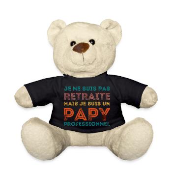ICH BIN EIN RETRO-PROFI-OPA - Teddy - Schwarz - Vorne