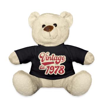 Jahrgang Est 1978 - Teddy - Schwarz - Vorne