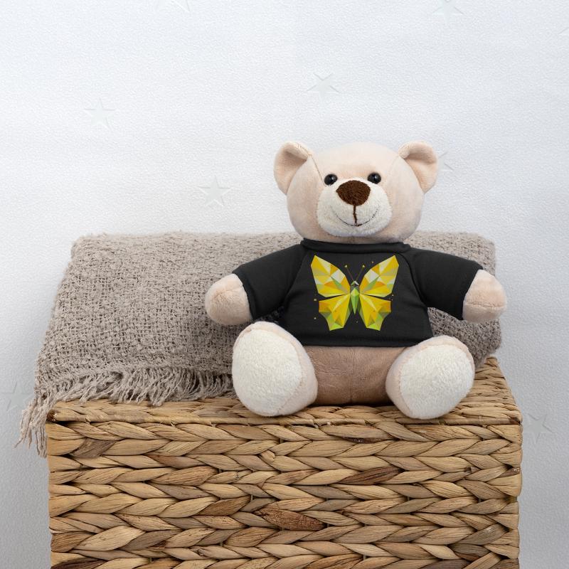 papillon citron jaune vif dans un style moderne Nounours