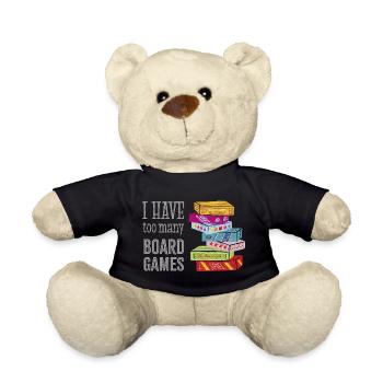 J’ai trop de jeux de société - Nounours - noir - Devant