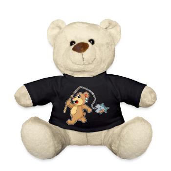 Pêche au poisson pêcheur à l’ours - Nounours - noir - Devant