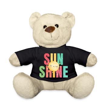 Sun shine retro été vacances - Nounours - noir - Devant