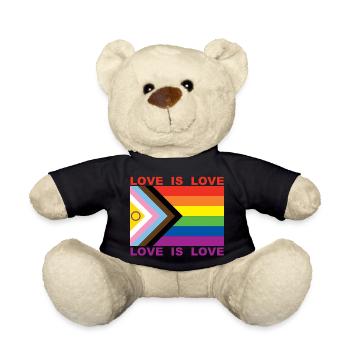 LOVE IS LOVE - Teddy - Schwarz - Vorne