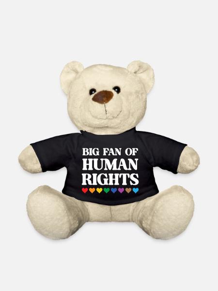 LGBTQ Pride Month - Großer Fan der Menschenrechte - Teddy - Schwarz