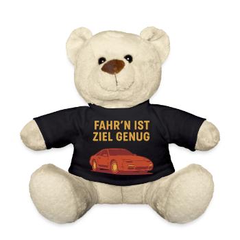 Fahr‘n ist Ziel genug - Teddy - Schwarz - Vorne