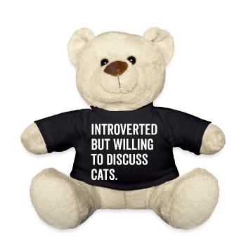 Introverti mais prêt à discuter des chats - Nounours - noir - Devant