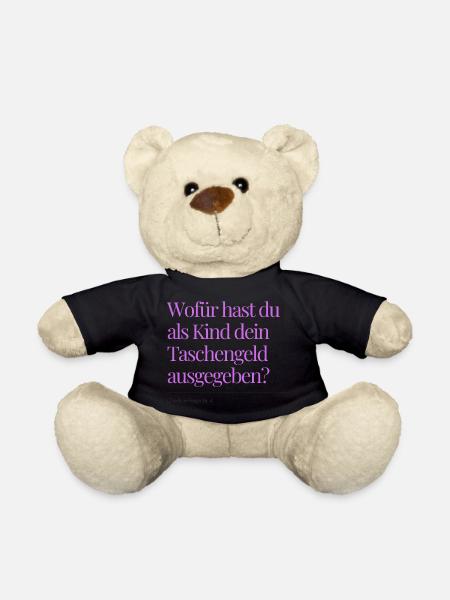 Check-in question no. 4 - Teddy Bear - black