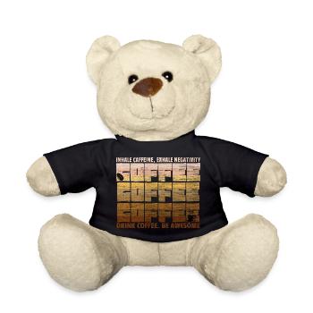 Coffee lover saying coffee break coffee in the office - Teddy Bear - black - Front