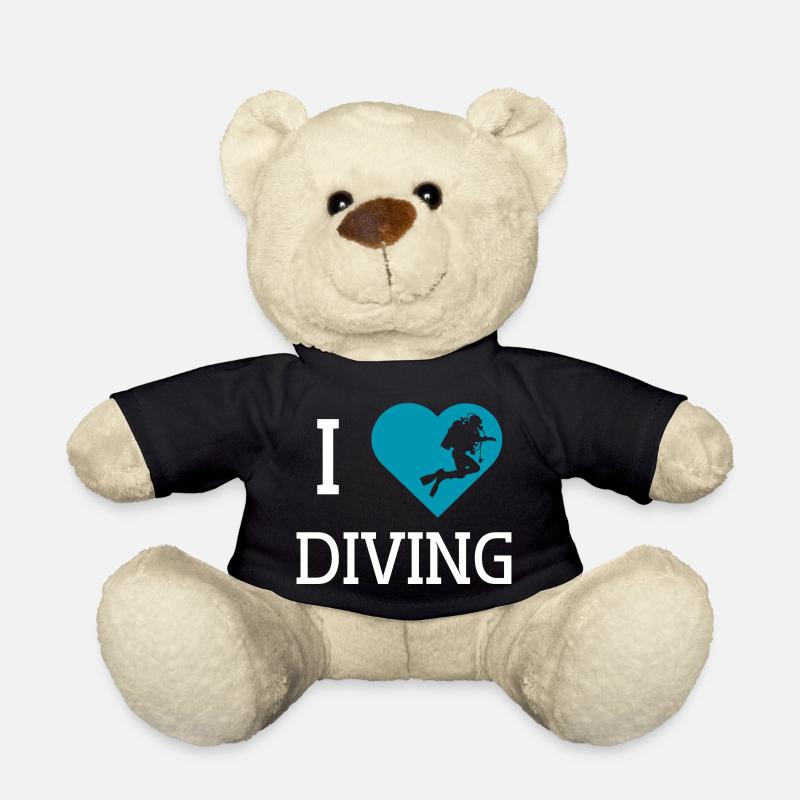 I love Diving T-Shirt - Teddy - Schwarz