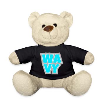 WAVY - relaxed, cool and always in the flow. - Teddy Bear - black - Front