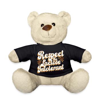 Lactose intolerance Lactose intolerant - Teddy Bear - black - Front