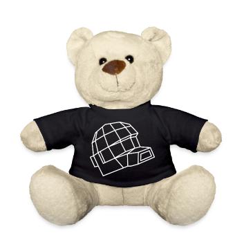 Daft Helm – Electro, Dance & Robot Style - Teddy Bear - black - Front