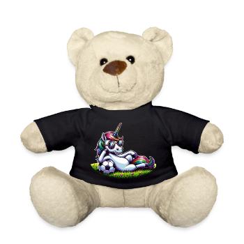 Unicorn Football Rainbow Casual Sunglasses - Teddy Bear - black - Front