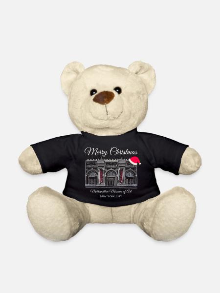 Weihnachten in New York, Kunstmuseum Handzeichnung - Teddy - Schwarz