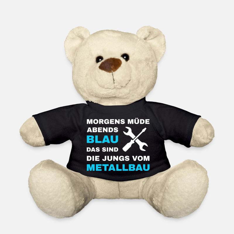 Metallbau Metallbauer Schlosser Stahlbau - Teddy - Schwarz