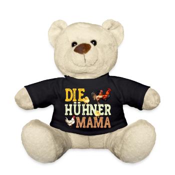 Die Hühner Mama Muttertag Mutterschaft Mama - Teddy - Schwarz - Vorne