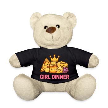 Girl Dinner - Teddy Bear - black - Front