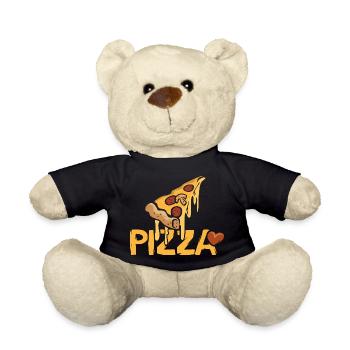 Lettrage Pizza Love - Nounours - noir - Devant