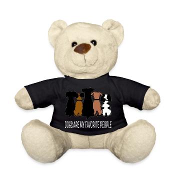 Hunde sind meine Lieblingsmenschen - Teddy - Schwarz - Vorne