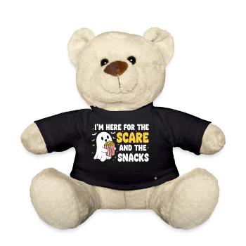 Halloween Ghost and Snacks - Teddy Bear - black - Front