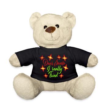 Cher Père Noël, j’ai vraiment essayé l’humour de Noël drôle - Nounours - noir - Devant
