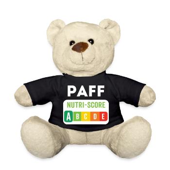 PAFF Nutriscore A – Offbeat humour - Teddy Bear - black - Front