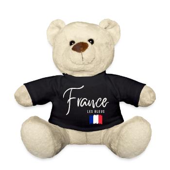 Hergestellt in Frankreich, französische Wurzeln - Teddy - Schwarz - Vorne