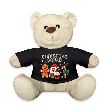 Weihnachten Christmas Squad - Lustige Süßigkeiten - Teddy - Schwarz - Vorne