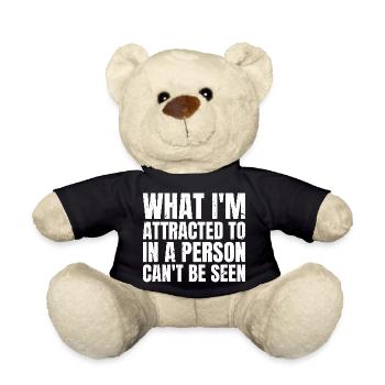 Was mich an einer Person anzieht, kann man nicht sehen - Teddy - Schwarz - Vorne
