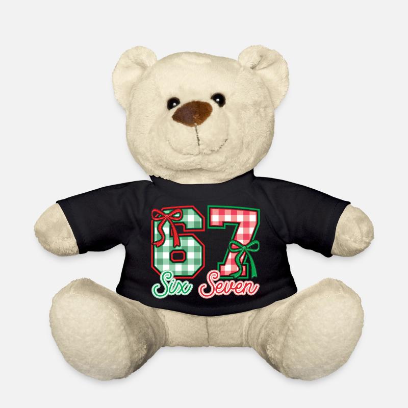 Festliche 67 Gingham-Bögen - Teddy - Schwarz