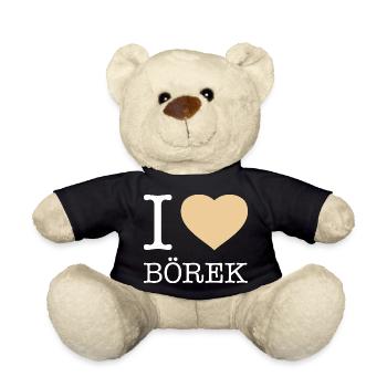 I love Börek - Teddy - Schwarz - Vorne