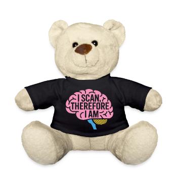 MRI Tech I Scan Therefore I Am Radiologist - Teddy - Schwarz - Vorne