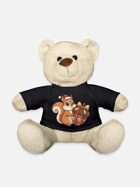 Winterfreude Eichhörnchen Geschenk - Teddy - Schwarz