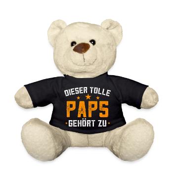 Dieser Tolle Paps Gehört zu Geschenk für Papa - Teddy - Schwarz - Vorne