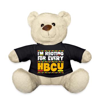 I'm Rooting For Every HBCU – Black Pride - Teddy Bear - black - Front